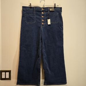 Express Deep Blue Flare Jeans